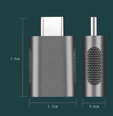 USB-C (hane) till USB 3.0 (hona) Adapter 10 Gbps Guld