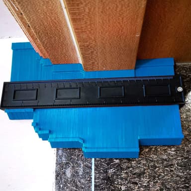 Profilmall för konturer/former (25x10 cm) Blå