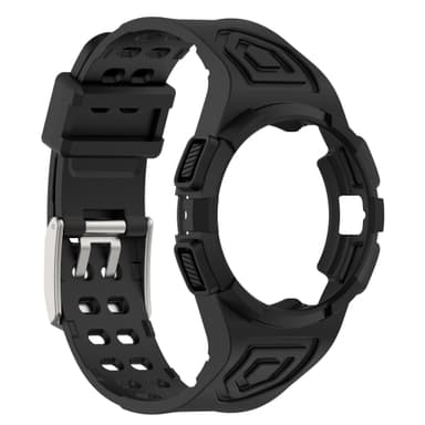 TPU klockarmband kompatibel med Samsung Galaxy Watch 4/5/6 44mm Svart