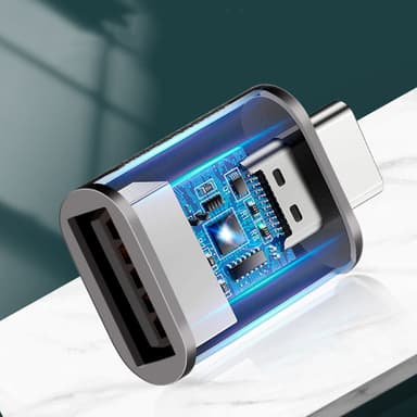 USB-C (hane) till USB 3.0 (hona) Adapter 10 Gbps Guld