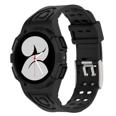 TPU klockarmband kompatibel med Samsung Galaxy Watch 4/5/6 44mm Svart