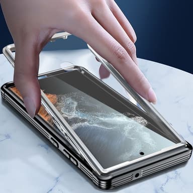 Stöttåligt vattentätt mobilfodral Svart Samsung S23 Ultra