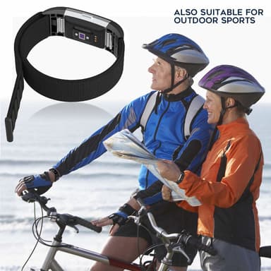 Fitbit Charge 2 armband nylon Svart
