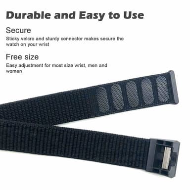 Fitbit Charge 2 armband nylon Svart