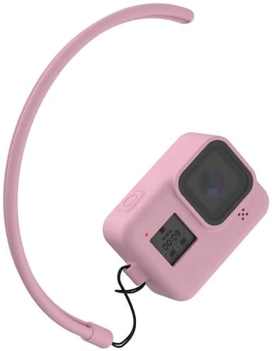 Silikonfodral och tillbehör för GoPro Hero 8 Black - rosa