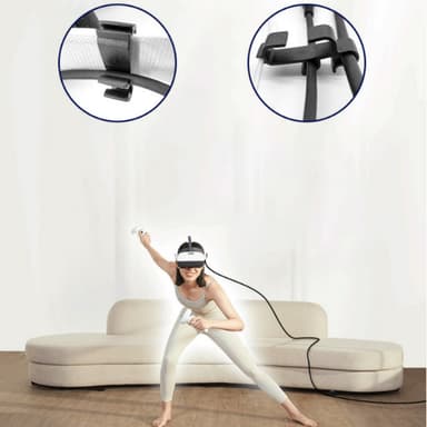 Kabelklämma kabelhållare för Oculus Quest 2 Neo 3 VR Svart