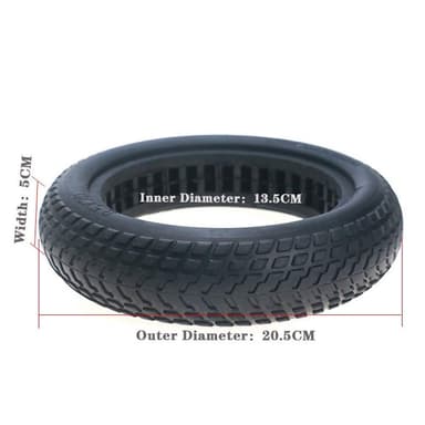 Xiaomi M365 elscooter Däck 8.5"" Svart 2-pack