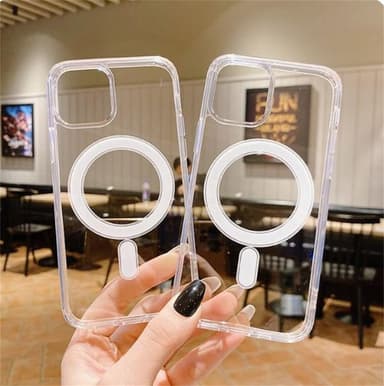 iPhone 11 mobilskal kompatibel med MagSafe laddare Transparent