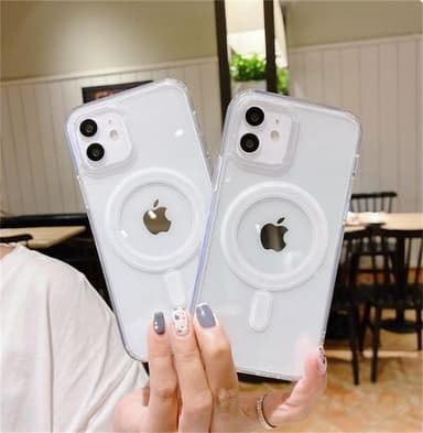 iPhone 11 mobilskal kompatibel med MagSafe laddare Transparent