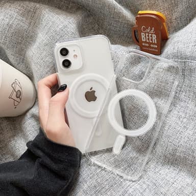 iPhone 11 mobilskal kompatibel med MagSafe laddare Transparent