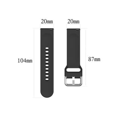 Silikon klockarmband för Garmin Bounce Small Size Svart