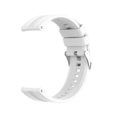 Klockarmband 20 mm för Garmin/Huawei/Samsung Galaxy Watch Vit