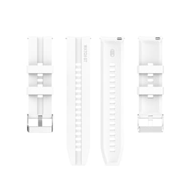 Klockarmband 20 mm för Garmin/Huawei/Samsung Galaxy Watch Vit