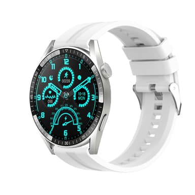 Klockarmband 20 mm för Garmin/Huawei/Samsung Galaxy Watch Vit
