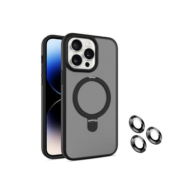 iPhone magnetfodral med linsskydd, stötsäker, stödjer Magsafe iPhone 1