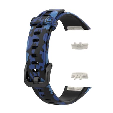 Klockarmband för Huawei Band 6 Honor Band 6/7 Svart + Blå