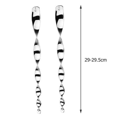 Spiralformad reflekterande fågelskrämma 10-pack Silver 30 cm