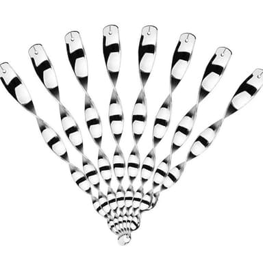 Spiralformad reflekterande fågelskrämma 10-pack Silver 30 cm