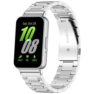 Klockarmband i rostfritt stål för Samsung Galaxy Fit 3 Silver