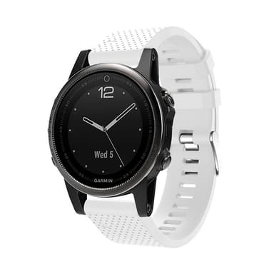 Armband för Garmin Fenix 5S Plus Silikon Vit
