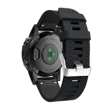 Armband för Garmin Fenix 5S Plus Silikon Svart