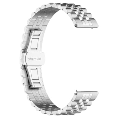 Justerbar Universal 20 MM femrads pärlorm Silver