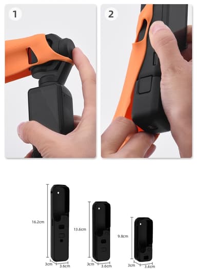 Silikonskyddsfodral för DJI Osmo Pocket 3 13.6x3.6x3 cm