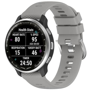 Silikonarmband för Garmin D2 Air X10(43mm), Garmin Bounce, Garmin Acti