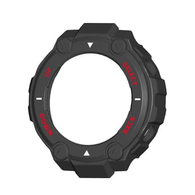 Smart skyddande klockfodral för Huami Amazfit T-Rex Svart+röd
