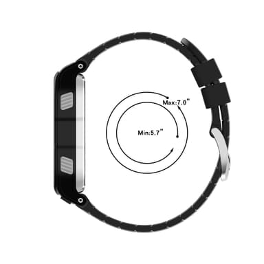 Klockarmband silikon till Garmin 920XT Svart