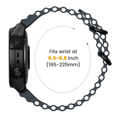 Ocean klockarmband Garmin Fenix 8 (51mm) - Midnightblue