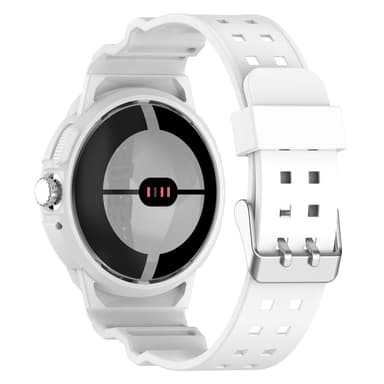 Integrerad TPU klockrem Stötsäker för Google Pixel Watch 1/2 Vit