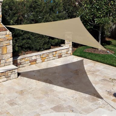 Triangel Solsegel / Segelduk Beige S