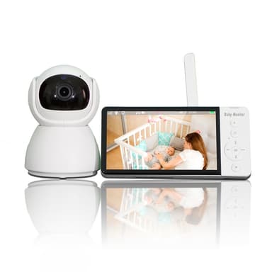 Videomonitor med kamera 2.4G-överföring, babyvakt med 2-vägsljud och m