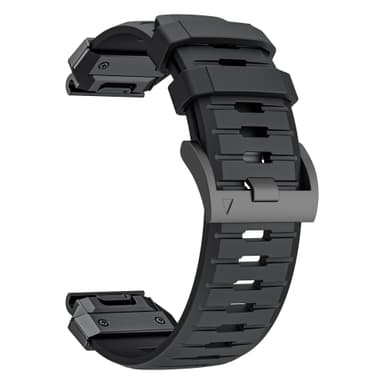 26 mm klockarmband för Garmin Fenix 3/5/5X/6X/7X Svart