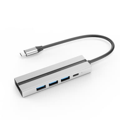 6-i-1 USB C-hubb med 4K HDMI-adapter, USB 3.0/2.0-portar, PD 100W