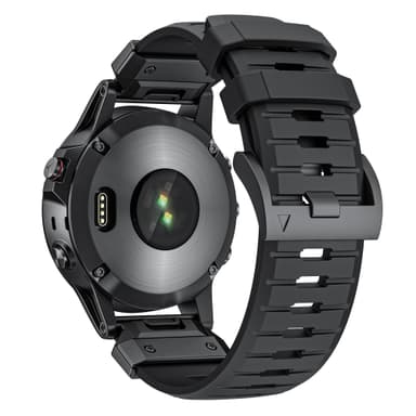 26 mm klockarmband för Garmin Fenix 3/5/5X/6X/7X Svart