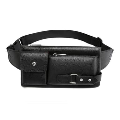Business messenger bag axelväska midjeväska Svart