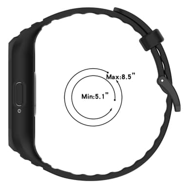 Klockarmband för Samsung Galaxy Fit 3 (SM-R390) Svart
