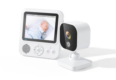 Videomonitor med kamera 2.4G-överföring, babyvakt med 2-vägsljud, infr
