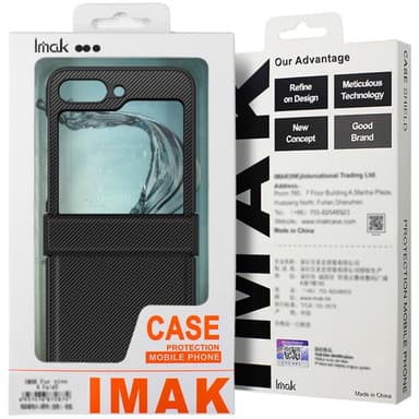 IMAK Ruiyi Series för Samsung Galaxy Z Flip6 5G Skal med Kolfiberstruktur