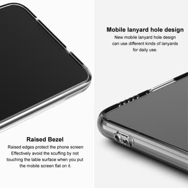 IMAK UX-5 Series för OnePlus Nord CE4 Lite 5G Skal i transparent TPU för mobil