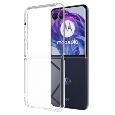För Motorola Razr 50 Ultra 5G Skal TPU+Acrylic Genomskinligt Telefonskal, Integrerad Design