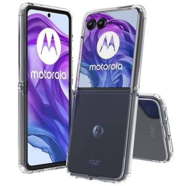 För Motorola Razr 50 Ultra 5G Skal TPU+Acrylic Genomskinligt Telefonskal, Integrerad Design
