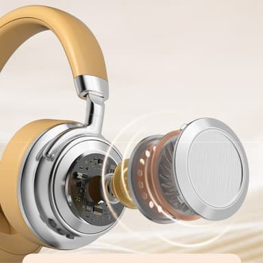 Hifi Trådlösa On-Ear headset Bluetooth-hörlurar Gaming Musik Metal Retro