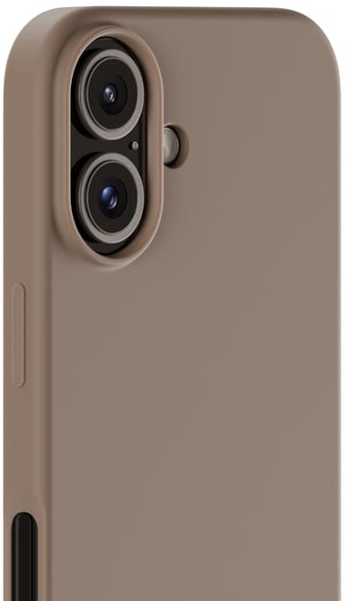 Holdit Silicone iPhone 16 fodral (mockabrunt)