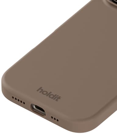 Holdit Silicone iPhone 16 Pro Max fodral (mockabrunt)