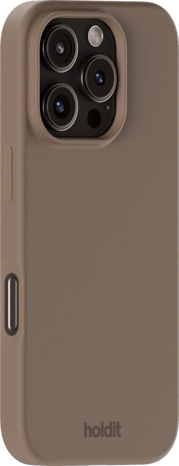Holdit Silicone iPhone 16 Pro Max fodral (mockabrunt)