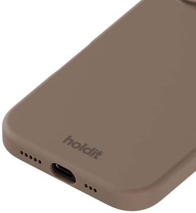 Holdit Silicone iPhone 16 fodral (mockabrunt)