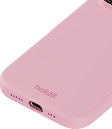 Holdit Silicone iPhone 16 Pro fodral (rosa)